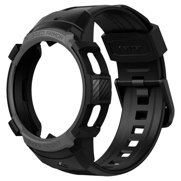 Spigen Case Rugged Armor Pro Charcoal Grey-Samsung Galaxy Watch 4 Classic 42mm (ACS03653) - Image 12