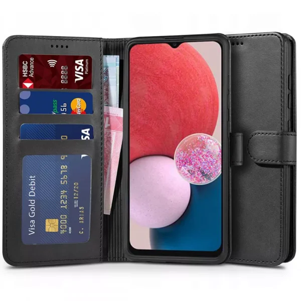 Θήκη Tech-Protect Wallet Black - Samsung Galaxy A13 4G