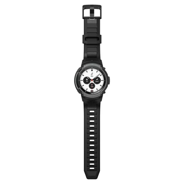 Spigen Case Rugged Armor Pro Charcoal Grey-Samsung Galaxy Watch 4 Classic 42mm (ACS03653) - Image 7