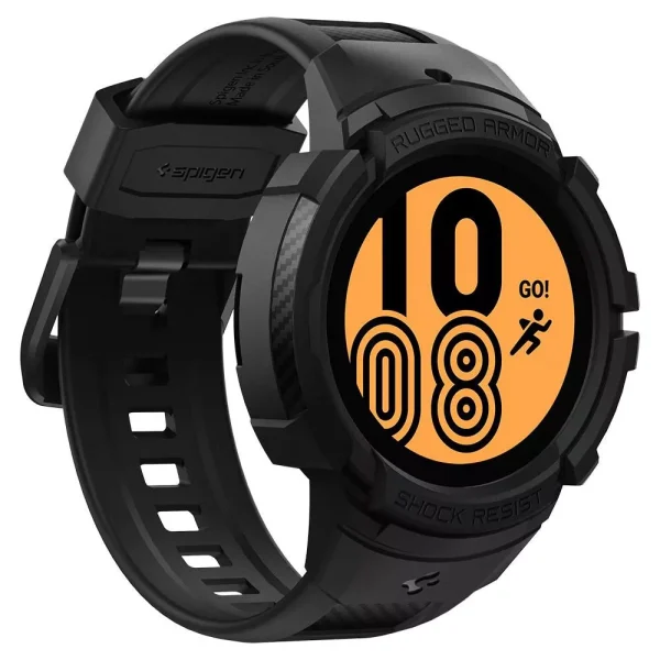 Spigen Case Rugged Armor Pro Charcoal Grey-Samsung Galaxy Watch 4/5 40mm (ACS03165) - Image 9