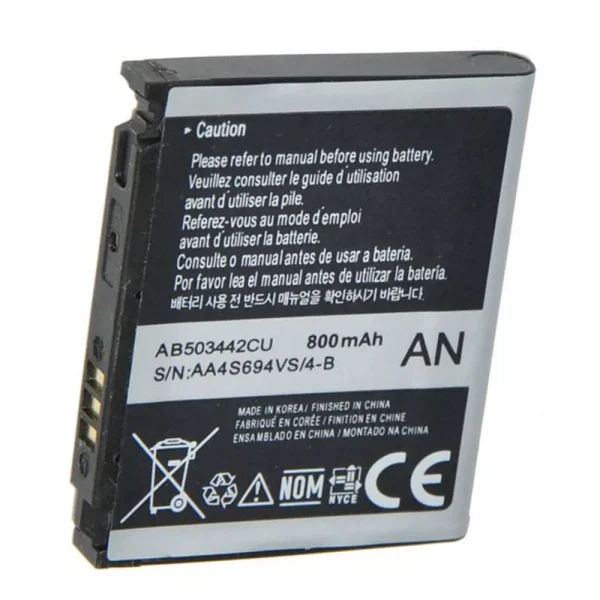 Battery Samsung AB503442CU 800 mAh for Samsung D900, E480, E690, E780, X690 (ΧΩΡΙΣ ΣΥΣΚΕΥΑΣΙΑ)