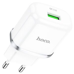 Hoco N3 Single Port Fast Charger QC 3.0 18W White