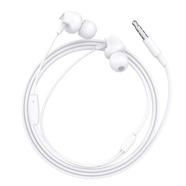 Hoco M60 Earphones 3.5mm Perfect Sound with Microphone White