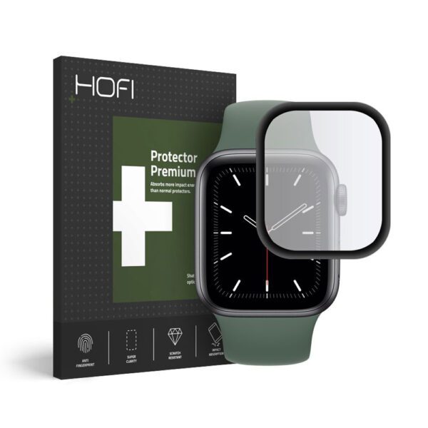 Hofi Hybrid Glass Black-Apple Watch 4/5/6/SE (40mm)