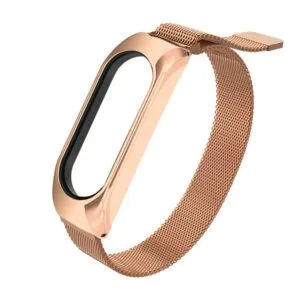Hurtel Replacment Metal Band Bracelet Strap Rose Gold - Xiaomi Mi Band 5/6