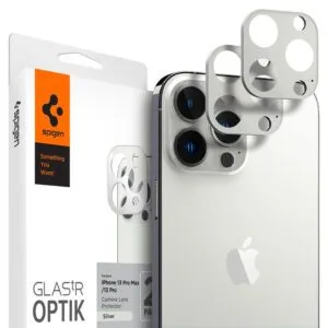 Προστασία Κάμερας iPhone 13 Pro / 13 Pro Max Spigen Optik GLAS.tR Slim 2-Pack Silver