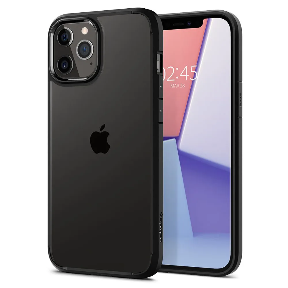 Θήκη iPhone 12 / 12 Pro Spigen Ultra Hybrid Black ACS01703