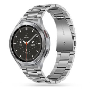 Tech-Protect Stainless Band Silver-Samsung Galaxy Watch 4/5/5 Pro