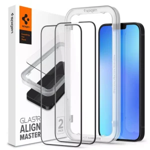 Spigen Full Cover Align Master GLAS.TR 2PCS Black-Apple iPhone 14 Plus/13 Pro Max (AGL03377)