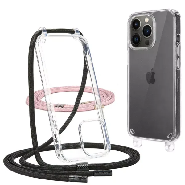 Θήκη Tech-Protect Flexair Chain Black & Pink-Apple iPhone 12/12 Pro