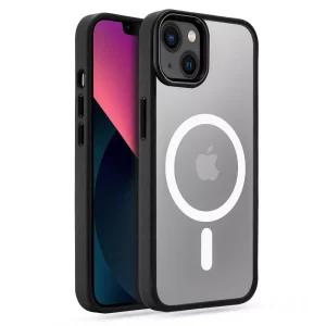 Θήκη Tech-Protect MAGMAT Magsafe Clear/Black-Apple iPhone 13