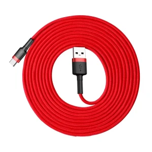 Baseus Cafule Braided USB 2.0 Cable 2A Red 3m (USB-A to Type-C)