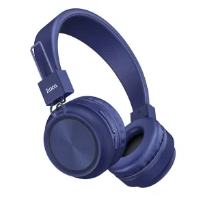 Hoco W25 Promise Ασύρματα & Ενσύρματα Ακουστικά Μπλε