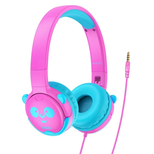 Hoco W31 Παιδικά Ακουστικά 3.5mm Ροζ Κόκκινα