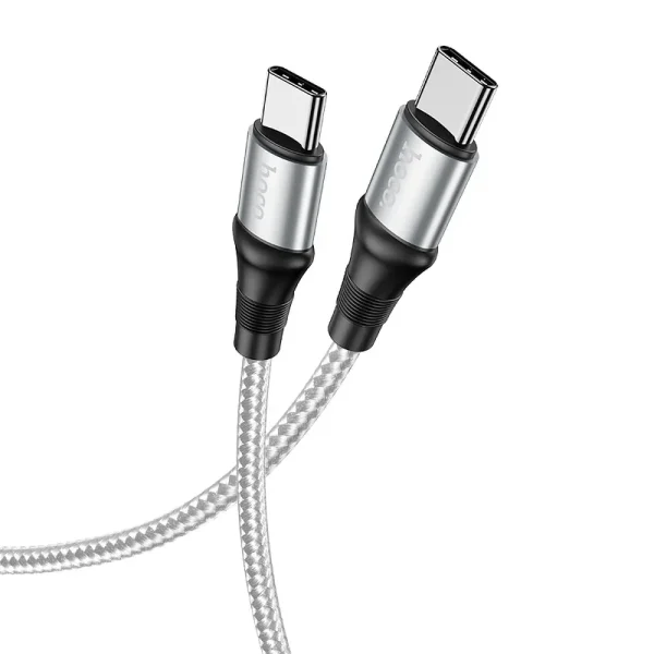 Hoco X50 100W Super Fast Charging Data Cable 2m Grey (Type-C to Type-C)