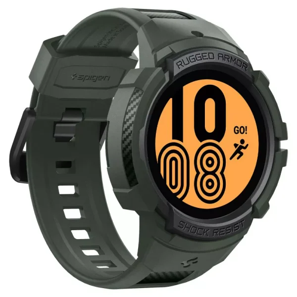 Spigen Rugged Armor Pro Military Green-Samsung Galaxy Watch 5/4 44mm (ACS05395) - Image 6