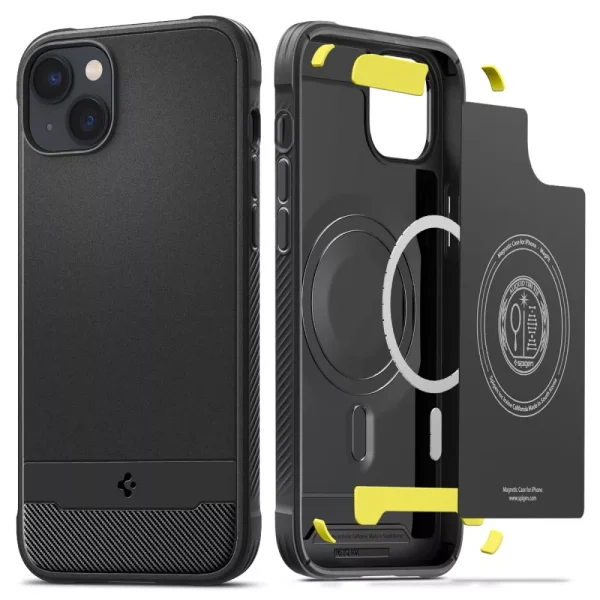 Θήκη Spigen Rugged Armor Mag (MagFit) Black-Apple iPhone 14 (ACS05036)