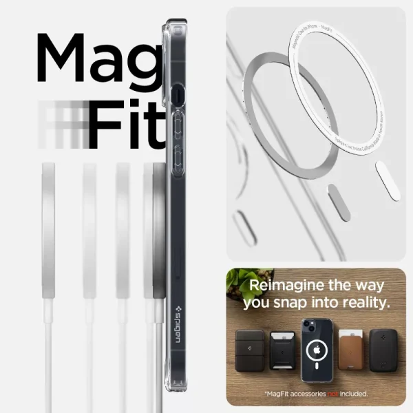 Θήκη Spigen Ultra Hybrid Mag (MagFit) White-Apple iPhone 14 (ACS05048) - Image 12