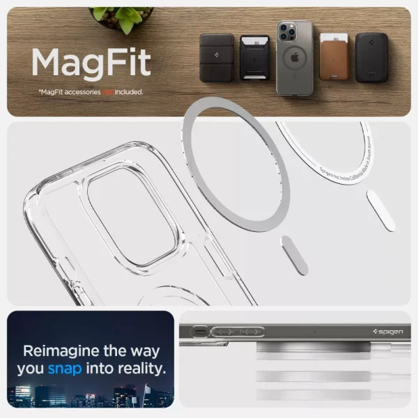 Θήκη Spigen Ultra Hybrid Mag (MagFit) Graphite-Apple iPhone 14 Pro (ACS04970) - Image 13