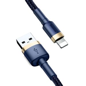 Baseus Cafule Cable USB 2.0 2.4A Blue/Gold 2m (USB-A to Lightning)