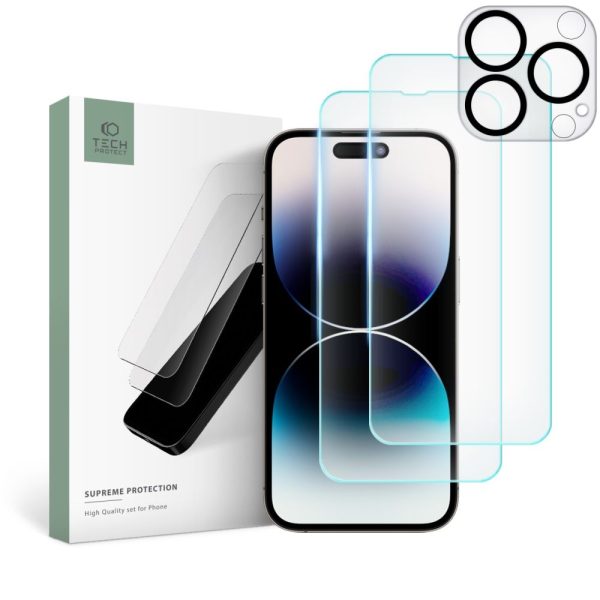 Tech-Protect Supreme Set Clear-Apple iPhone 14 Pro