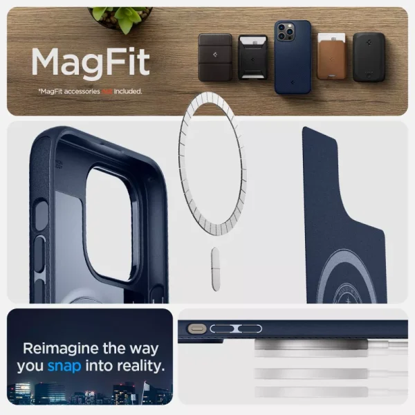 Θήκη Spigen Mag Armor (MagFit) Navy Blue-Apple iPhone 14 Pro (ACS04990) - Image 15