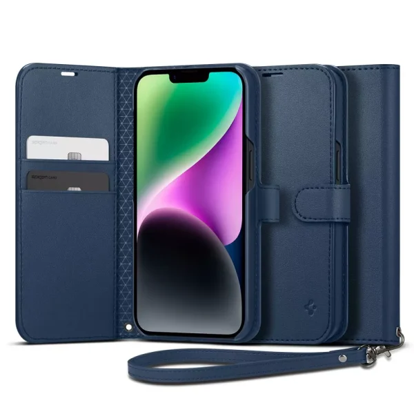 Θήκη Spigen Wallet S Classic Blue-Apple iPhone 14 (ACS05420)