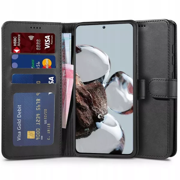 Θήκη Tech-Protect Wallet Black-Xiaomi 12T/12T Pro