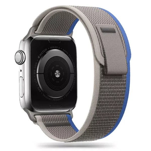 Tech-Protect Nylon Band Grey/Blue-Apple Watch Series 42/44/45/49mm