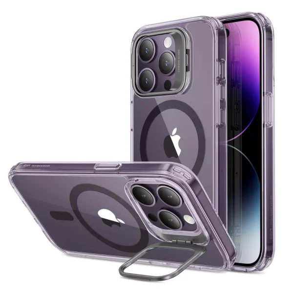 Θήκη ESR Classic Kickstand Halolock Magsafe Clear/Purple-Apple iPhone 14 Pro Max