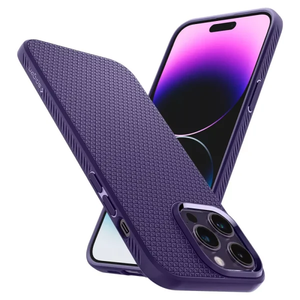 Θήκη Spigen Liquid Air Deep Purple-Apple iPhone 14 Pro (ACS05578) - Image 9