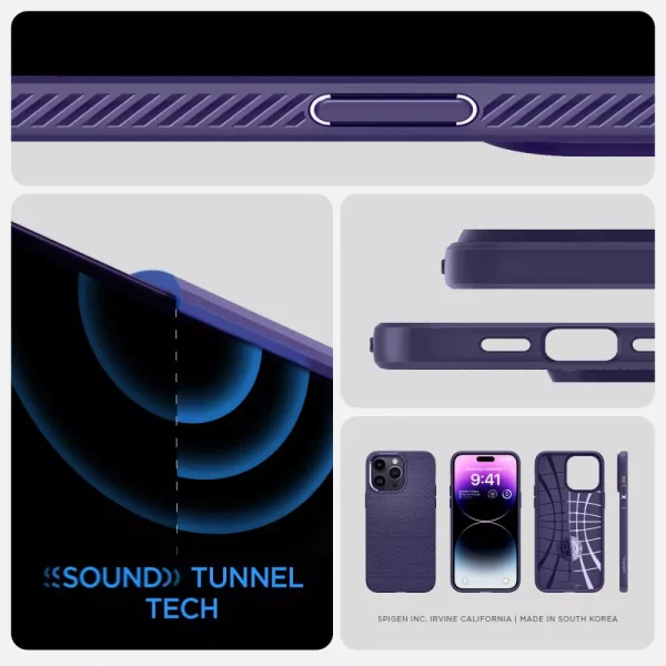 Θήκη Spigen Liquid Air Deep Purple-Apple iPhone 14 Pro (ACS05578) - Image 13