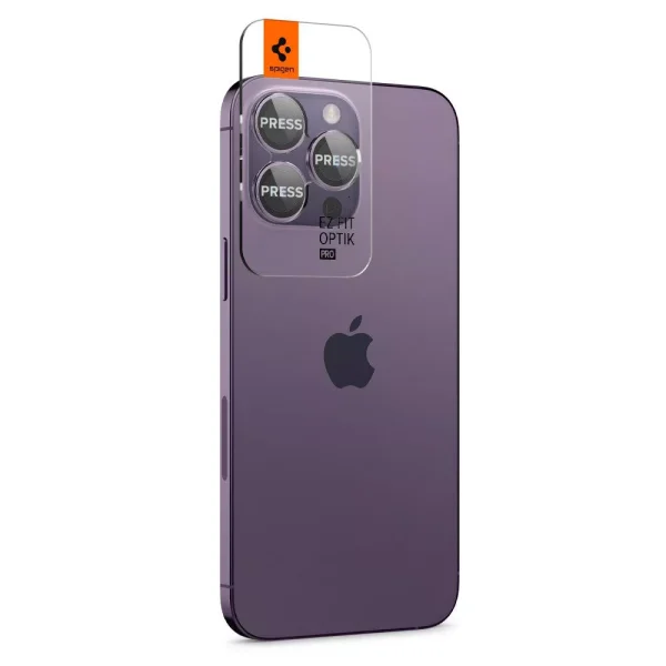 Spigen Lens Protector Glas.tR EZ FIT Optik Pro 2PCS Deep Purple-Apple iPhone 14 Pro/14 Pro Max (AGL05597) - Image 2