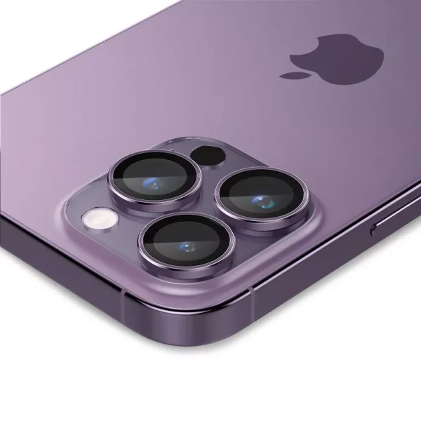 Spigen Lens Protector Glas.tR EZ FIT Optik Pro 2PCS Deep Purple-Apple iPhone 14 Pro/14 Pro Max (AGL05597) - Image 4