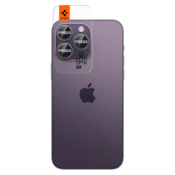 Spigen Lens Protector Glas.tR EZ FIT Optik Pro 2PCS Deep Purple-Apple iPhone 14 Pro/14 Pro Max (AGL05597) - Image 7