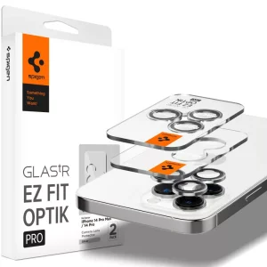 Spigen Lens Protector Glas.tR EZ FIT Optik Pro 2PCS Silver-Apple iPhone 14 Pro/14 Pro Max (AGL05599)