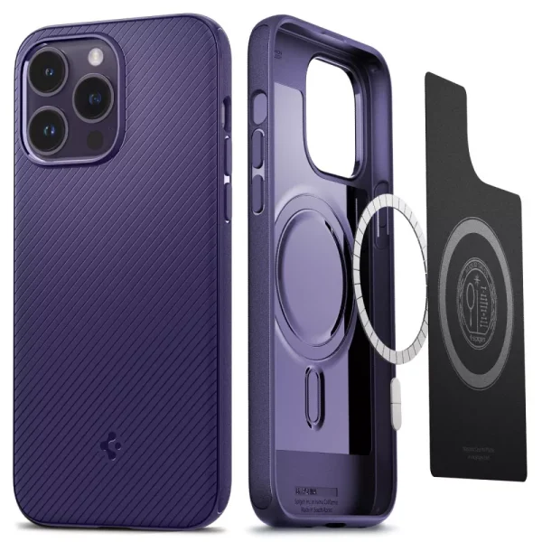 Θήκη Spigen Mag Armor Deep Purple-Apple iPhone 14 Pro (ACS05588)