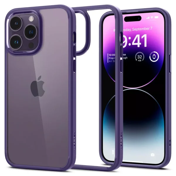 Θήκη Spigen Ultra Hybrid Deep Purple-Apple iPhone 14 Pro Max (ACS05574)