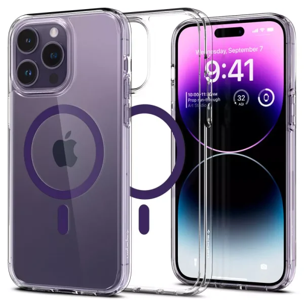 Θήκη Spigen Ultra Hybrid Mag (MagFit) Deep Purple-Apple iPhone 14 Pro (ACS05585)