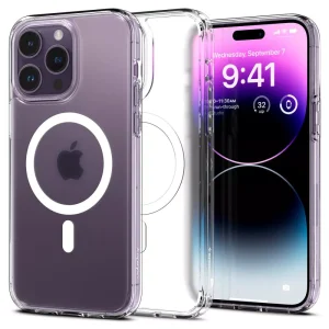 Θήκη Spigen Ultra Hybrid Mag (MagFit) Frost Clear-Apple iPhone 14 Pro Max (ACS05583)