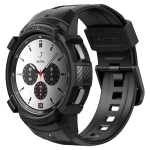 Spigen Case Rugged Armor Pro Black-Samsung Galaxy Watch 4 Classic 42mm (ACS03833)