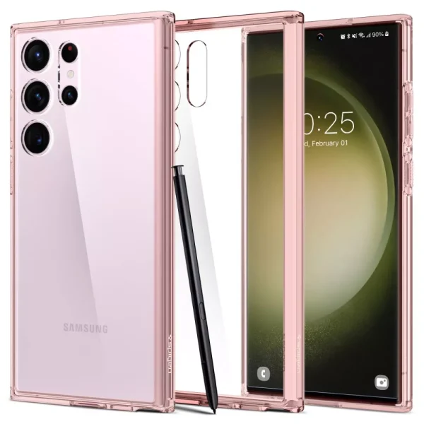 Θήκη Spigen Ultra Hybrid Rose Crystal-Samsung Galaxy S23 Ultra (ACS06079)