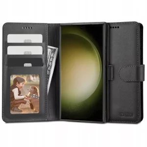Θήκη Tech-Protect Wallet Black-Samsung Galaxy S23 Ultra