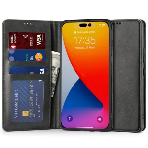 Θήκη Tech-Protect Wallet Magnet Black-Apple iPhone 14 Pro