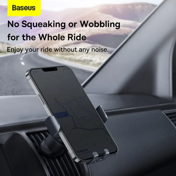 Baseus Car Holder Metal Age II Gravity Car Mount Dark Grey (SUJS000013) - Image 10