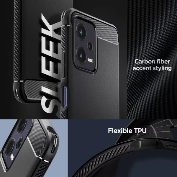 Θήκη Spigen Rugged Armor Black-Xiaomi Redmi Note 12/Poco X5 5G (ACS05787) - Image 10