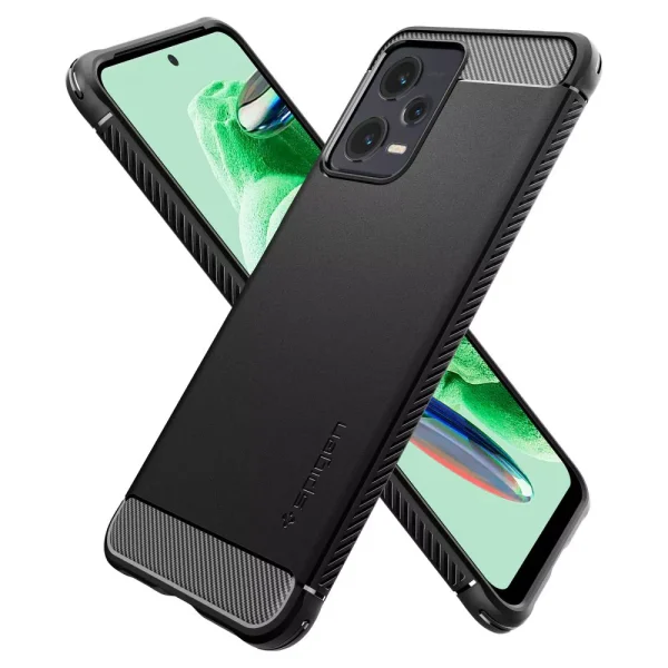 Θήκη Spigen Rugged Armor Black-Xiaomi Redmi Note 12/Poco X5 5G (ACS05787) - Image 7