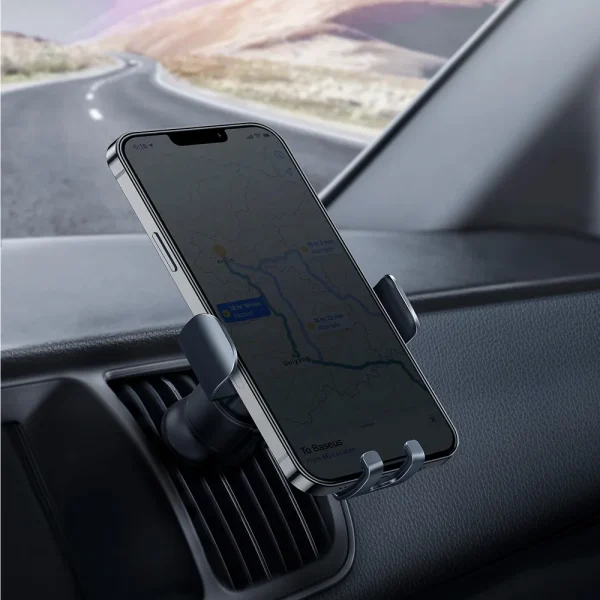 Baseus Car Holder Metal Age II Gravity Car Mount Dark Grey (SUJS000013) - Image 8