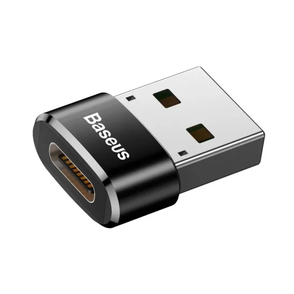 Baseus Adaptor USB-A to Type-C Black (CAAOTG-01)