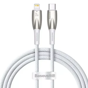 Baseus Glimmer Series Cable PD20W White 1m CADH000002 (Type-C to Lightning)